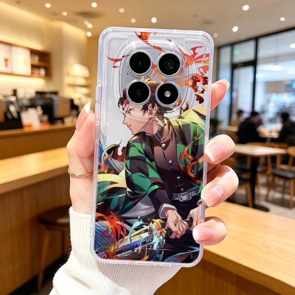 Xiaomi Poco X6 - Прозрачный защитный чехол для телефона Demon