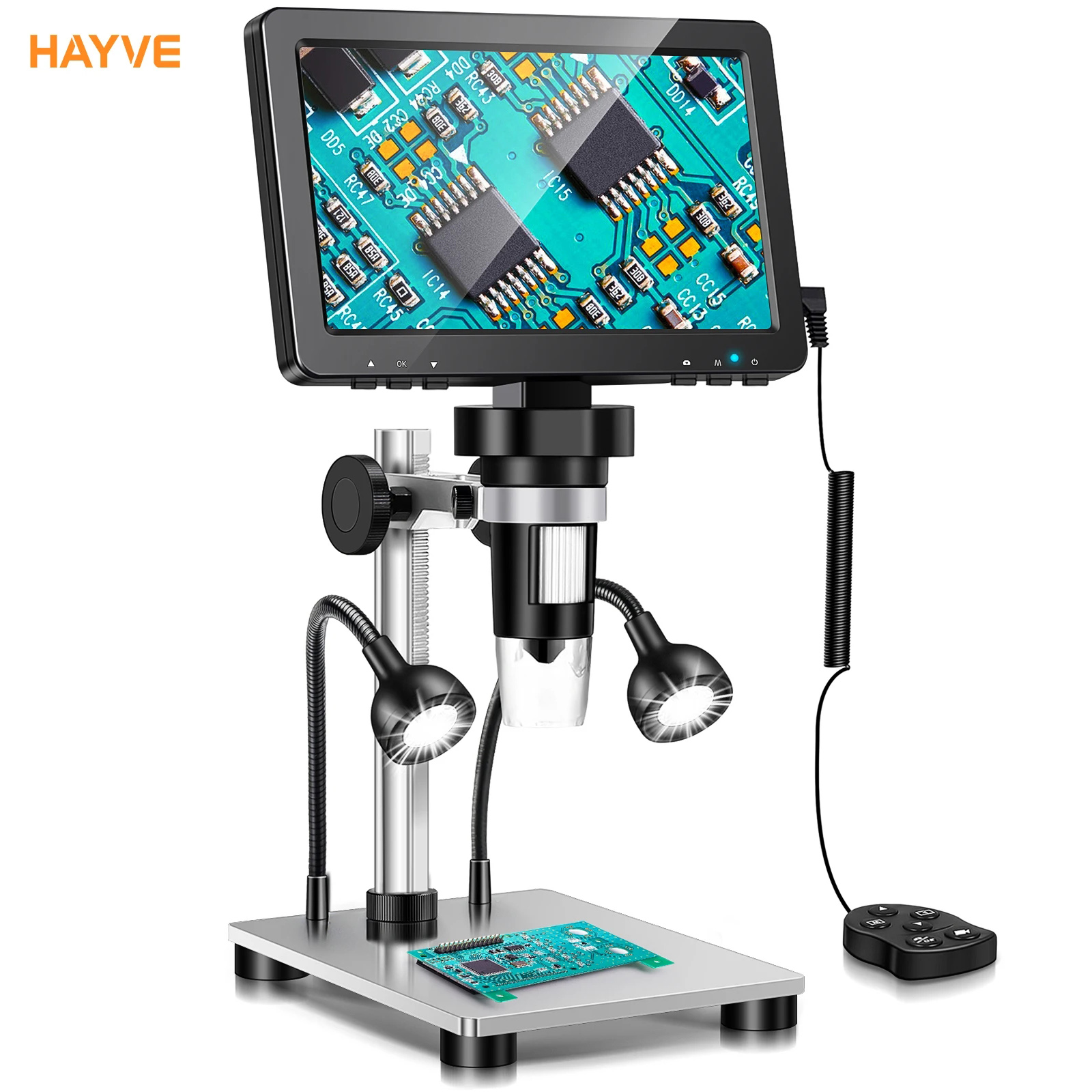 Digital Magnifier Reading - Hayve 7-дюймовый цифровой микроскоп с 1200X
